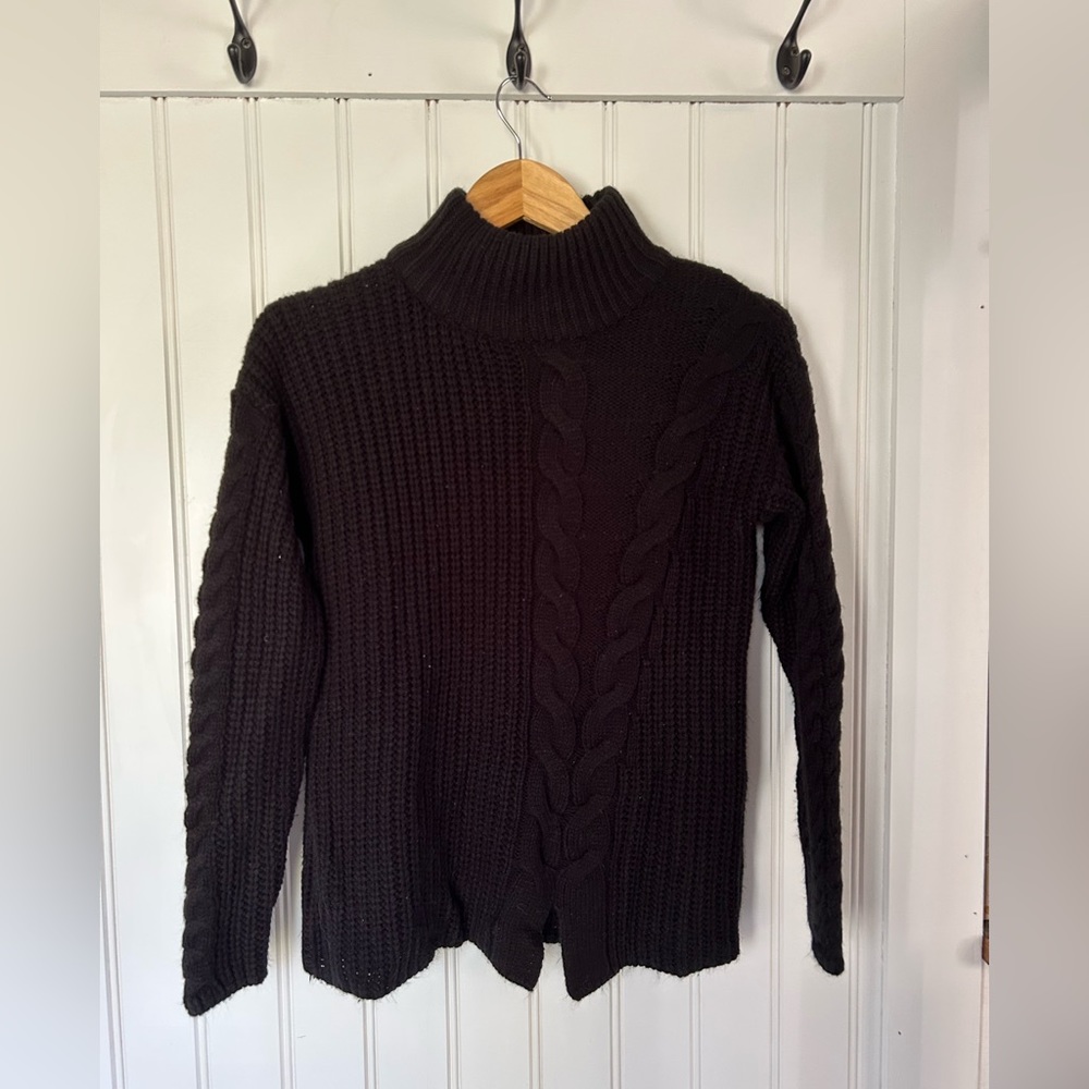 Black Turtleneck Sweater